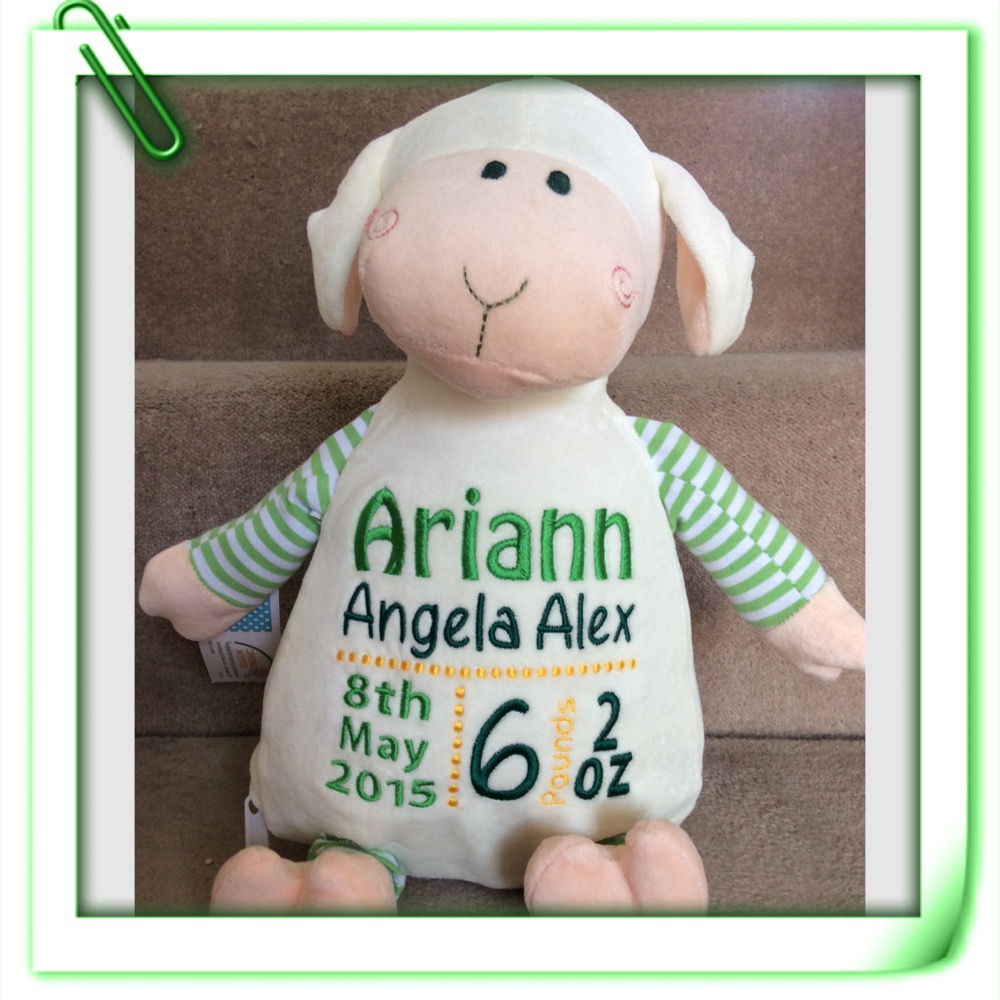 We've now got personalised soft toys!