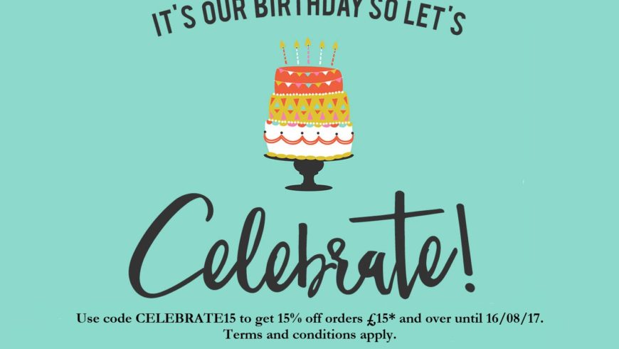 Birthday offer – get 15% off!